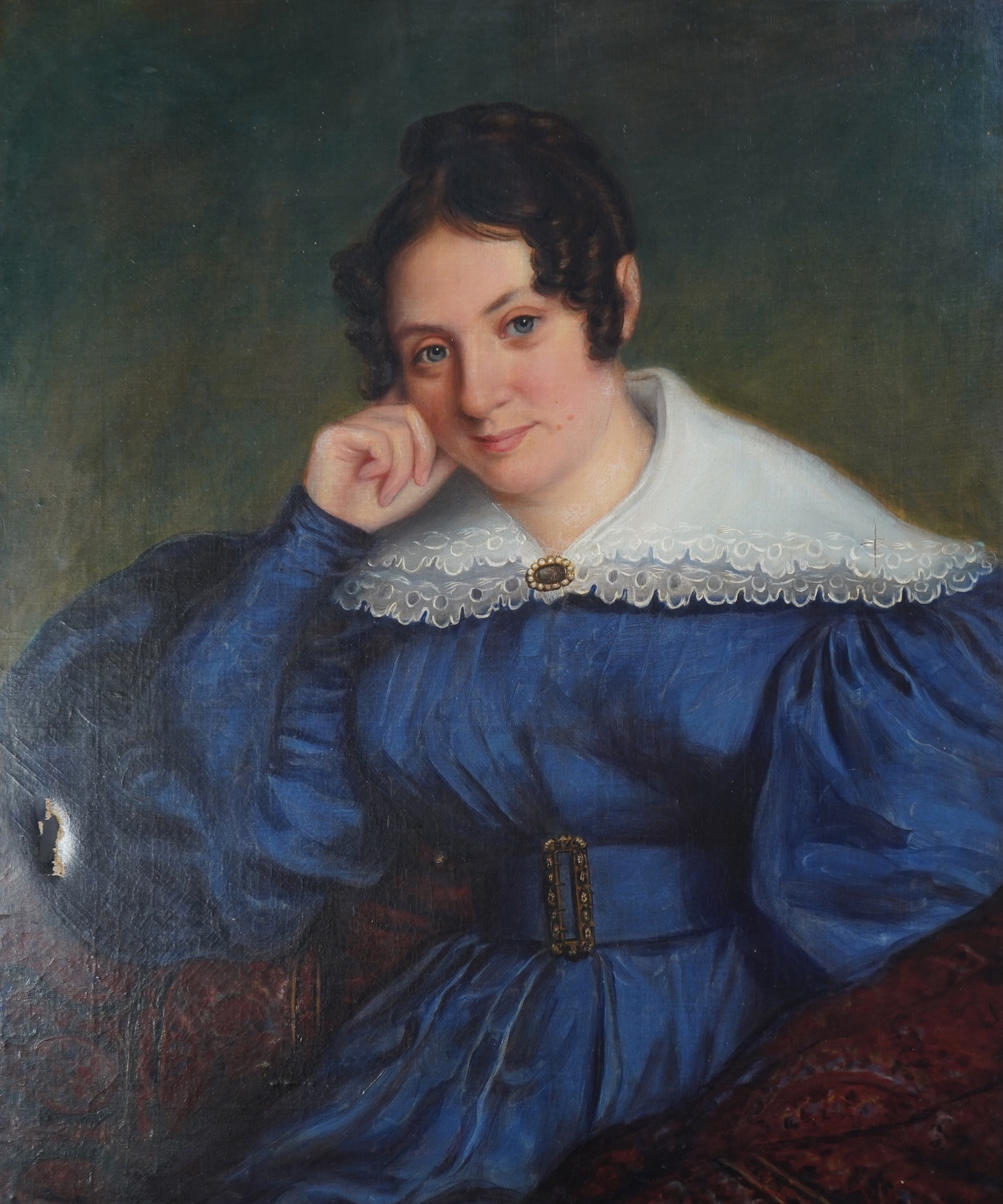 William Scott, 19th century, A pair of Bickersteth family portraits, probably a husband and wife